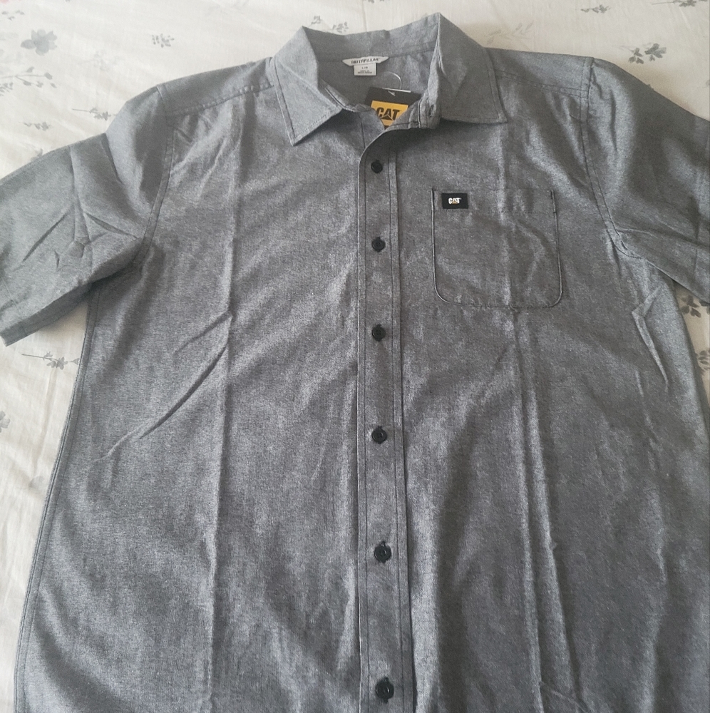 Caterpillar Men's Chambray  Work Shirt NWT
